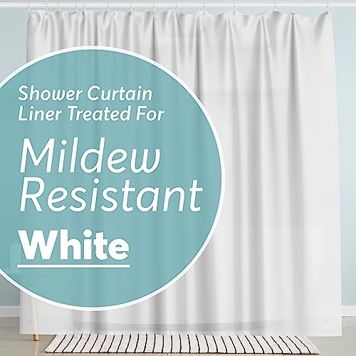 BigFoot Shower Curtain – 72 x 72 PEVA Heavy Duty Shower Curtain with Rustproof Metal Grommet and 3 Magnetic Weights – Odor Free and Compatible with Standard Showers, White - color: 3b Peva White Heavy Duty, size: 72"W x 72"L (Pack of 1)