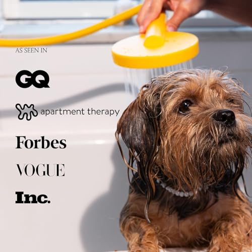 sproos! - Handheld Showerhead, High Pressure Performance, Golden Hour | Metallics - Easy DIY Installation - Renter Friendly - 3 Spray Functions with Pause - Extra Long 70 Inch Flexible Hose - color: Golden Hour