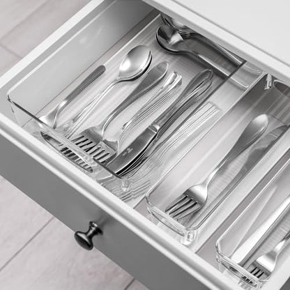 Sorbus Clear Plastic Organizing Bins 10-Pack, Clear Bins, Refrigerator & Pantry Organizer - size: Small/Medium/Large/XL, style: 10 Pack