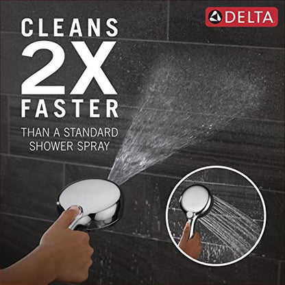 Delta Faucet ProClean Chrome Shower Head with Handheld, Showerhead with High Pressure Spray, Handheld Shower Head, 6 Spray Settings, Chrome 75740 - color: Chrome