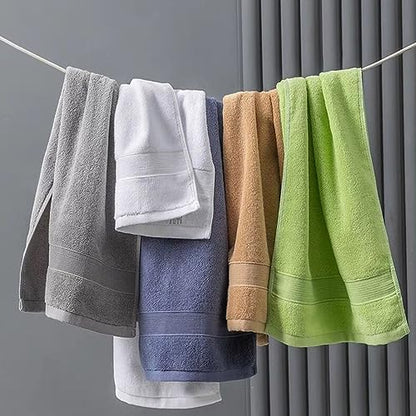JININQ 2 Piece 100% Cotton Soft Hand Towels 13.4" x 29.5",Premium Face Towels Set for Bathroom,Gym,Home (White) - color: White