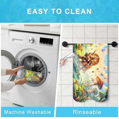 Upgrade Cartoon Baby Bath Mat Non Slip - 40"x16" Extra Long Bathtub Mat for Baby Eco Friendly Durable Bath Mat for Tub Non Slip Kids Tub Mat with Suction Cups, Machine Washable and No Fading, Dinosaur - color: I-dinosaur-2