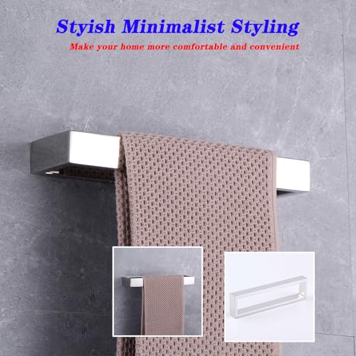GERZWY Bathroom Hardware Hand Towel Holder SUS 304 Stainless Steel Towel Ring for Bath Kitchen Garage Heavy Duty Wall Mounted, Polished Finish HG1706-JG - color: Polished