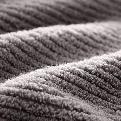 BOLL & BRANCH Turkish Ribbed Washcloth Set, Stone | Set of 2 - 100% Organic Turkish Cotton - Soft Absorbent Luxury Spa Washcloths, Ribbed Texture - Quick Dry Bathroom Essentials - color: Stone, style: Turkish Ribbed