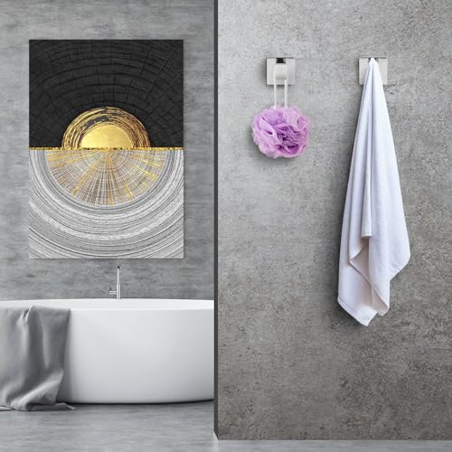 Towel Hooks for Bathrooms Robe Hook Coat Hook 4 Pack Polished Chrome Stainless Steel Heavy Duty 33 Lbs Wall Mounted Square Hooks for Bathroom Kitchen Bedroom - color: Polished Chrome