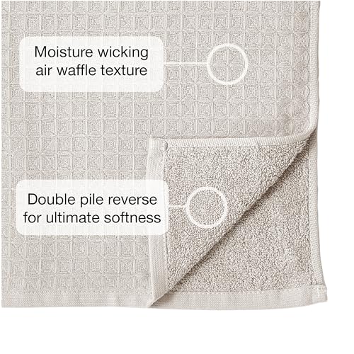 UCHINO Waffle Twist Cotton Hand Towel Absorbent Quick Dry 20x30 Linen 1 Pc - color: Linen, size: Hand Towel