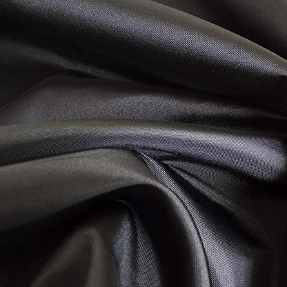 Fabric Black Shower Curtain Liner, Washable Light Weight Cloth Shower Curtains Bathroom with Bottom Weight, Water Repellent, 72x72 inch - color: Black, size: 72"W x 72"L (Pack of 1)