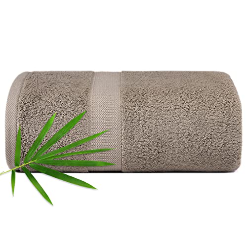 Extra Large Bath Towel Sheets for Body, Sensitive Skin, Adult Kids Baby Luxury Super Soft Highly Absorbent Oversized Towels 35" x 70" 1 Pack Walnut