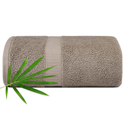 Extra Large Bath Towel Sheets for Body, Sensitive Skin, Adult Kids Baby Luxury Super Soft Highly Absorbent Oversized Towels 35" x 70" 1 Pack Walnut
