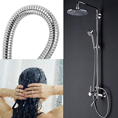 Tyenaza 3m Shower Hose, Stainless Steel Explosion Proof Long Shower Hose Replacement Bathroom Accessories