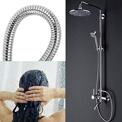 Tyenaza 3m Shower Hose, Stainless Steel Explosion Proof Long Shower Hose Replacement Bathroom Accessories