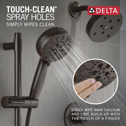 Delta Faucet ProClean Oil Rubbed Bronze Hand Shower with Slide Bar, Handheld Shower with High Pressure Spray, Shower System with Handheld, Venetian Bronze 51584-RB - color: Venetian Bronze