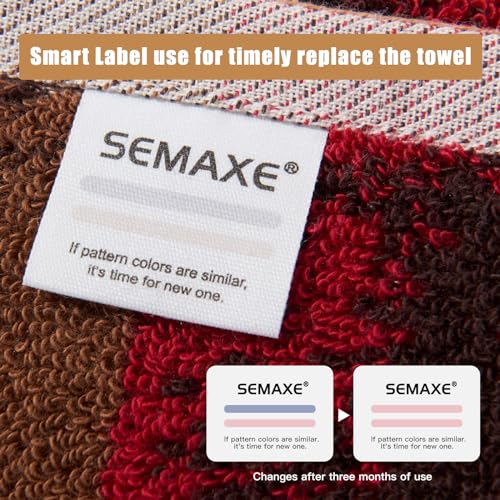 18-Piece Cotton Bath Towel Set for Bathroom, Hanging Loops, Ombre Gradient | Stock-up towel set for family bathrooms, guest baths, multi-bath homes, and wash-day rotation, OEKO-TEX certified, easy care - color: C03: Colorful - Plumgarden