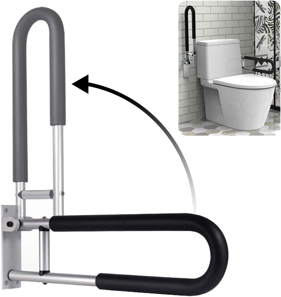 Handicap Grab Bars Rails 30 Inch Toilet Handrails Bathroom Safety Bar Hand Support Rail Handicapped Handrail Accessories for Seniors Elderly (30inch) - size: 30inch