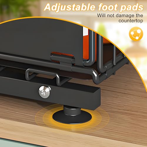 2 Tier Under Sink Organizer, Slide Out Storage Organizer for Kitchen Cabinets,Height Adjustable Pull Out Cabinet Organizers