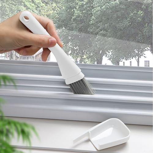 Gap Cleaning Brush for Narrow Spaces, Tile Gap Scrubber, Compact Crevice Cleaning Tool for Window Tracks, Appliances, and Household Use - color: White