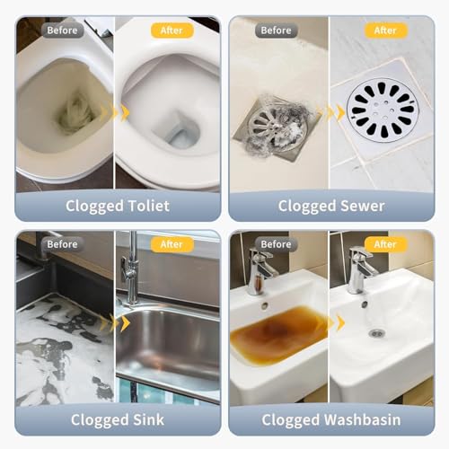 Toilet Plunger, High-Pressure Toilet Snake, Clog Remover, Heavy-Duty Air Drain Unclogger with Visual Barometer, Powerful Drain Auger, Plungers for Bathroom
