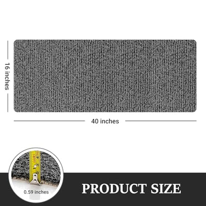 LuxStep Shower Mat Bathtub Mat,Non-Slip Bath Mat with Drain, Quick Drying | 40x16 inch, PVC Loofah Bathmat for Tub,Shower,Bathroom, Black - color: Black, size: 40" x 16"