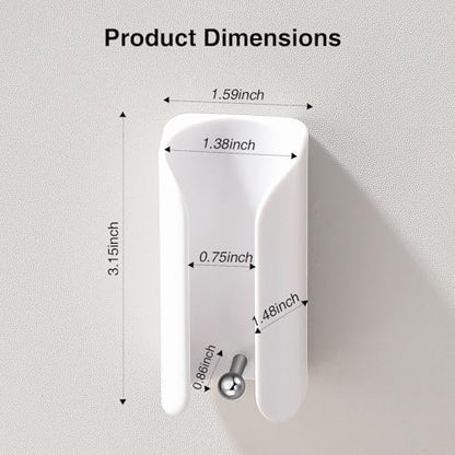 Electric Toothbrush Holder for Bathroom, Wall-Mounted Toothbrush Stand with Self-Adhesive, Compact Bathroom Caddy for Electric Toothbrushes (White-4pcs) - color: White-4pcs