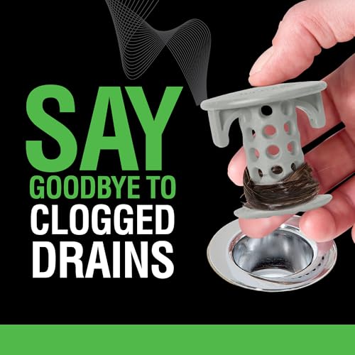 SinkShroom The Revolutionary Sink Drain Protector Hair Catcher/Strainer/Snare, Gray - color: Gray