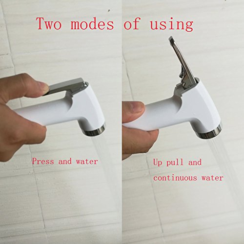 LikeHome Bidet Sprayer for Toilet - Cloth Diaper Sprayer Shattaf Handheld Bidet Rinse Spray Head - White (Without T-Adapter)
