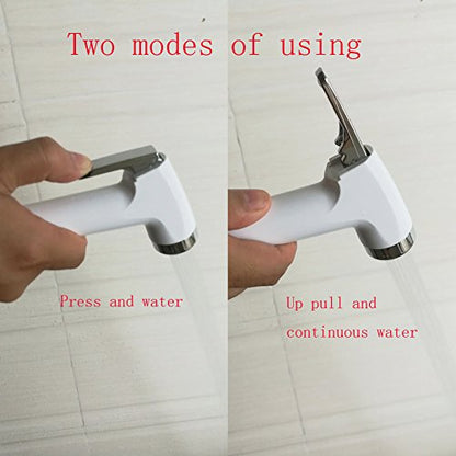 LikeHome Bidet Sprayer for Toilet - Cloth Diaper Sprayer Shattaf Handheld Bidet Rinse Spray Head - White (Without T-Adapter)