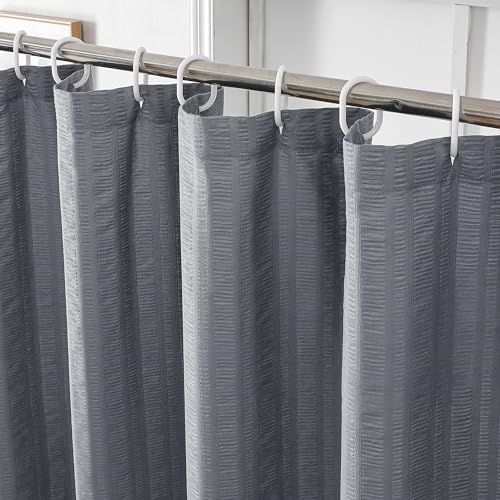 Aiyufeng Moga Stall Shower Curtain 36x72 Inches, Grey Shower Curtain, Fabric Shower Stall Curtains, Hotel Quality Bathroom Shower Curtains - color: Grey, size: 36"W x 72"L (Pack of 1)