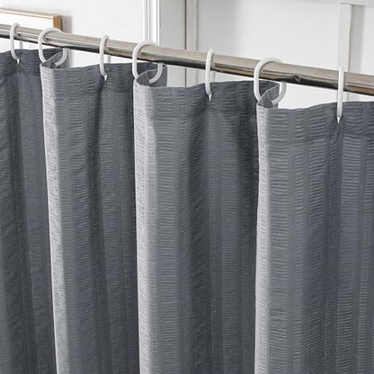 Aiyufeng Moga Stall Shower Curtain 36x72 Inches, Grey Shower Curtain, Fabric Shower Stall Curtains, Hotel Quality Bathroom Shower Curtains - color: Grey, size: 36"W x 72"L (Pack of 1)