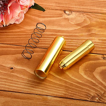 Shappy 4 Pcs Universal Toilet Paper Holder Replacement Rod Spring Loaded Plastic Retractable Paper Replacement Rod Toilet Tissue Roll Holder Insert for Bathroom Home Fixture Accessories (Gold) - color: Gold
