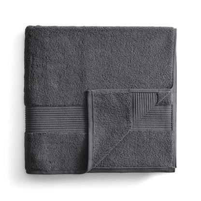 Ted Baker Cotton Bath Towel Soft, Highly Absorbent, 30 x 56, Dark Grey 1 Pc - color: Grey, size: Bath Towel - 1 Piece