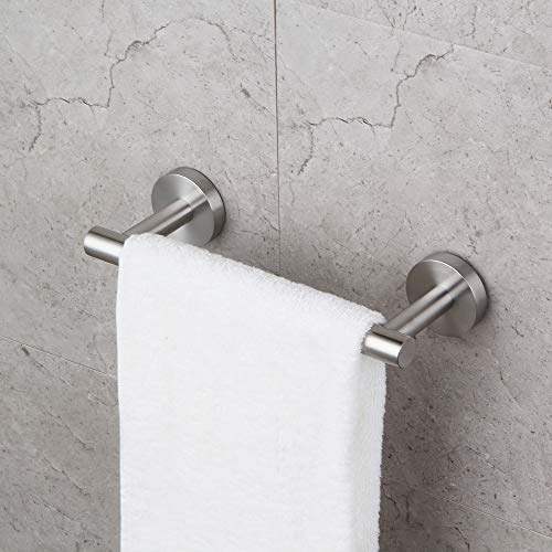 GERZWY 9-Inch Small Kitchen Towel Bar Brushed Stainless Steel Cabinet Hand Towel Bar Wall Mounted Bathroom Organizer AG1101C23-LS - color: Brushed, size: 9 Inch (Pack of 1)