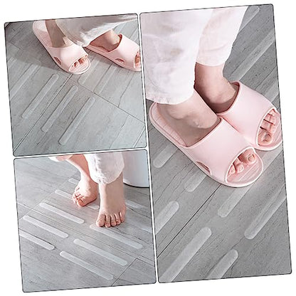 20pcs Bathroom Slip Stickers Self Adhesive Non Skid Strips for Bathtub Shower Stairs Strong Adhesive Easy Installation Safety Shower Tread Stickers