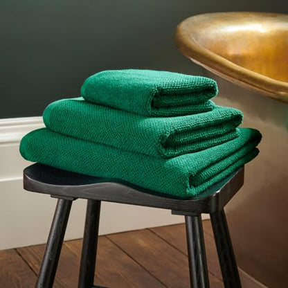 Christy Brixton 4 Piece Towel Set | Emerald Green | 100% Cotton | Ultra Soft | Super Absorbent | 600GSM | 2 Bath Sheets 2 Hand Towels - color: Emerald, size: 2 Hand 2 Bath Sheet Set