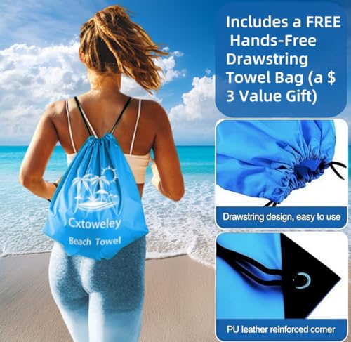 Oversized Beach Towels Lightweight Blue White Striped Dolphin | Set of 2, 70x35 inches, soft microfiber, quick dry, sand free, for pool spa swim travel - color: Two Dolphin 2 Pack
