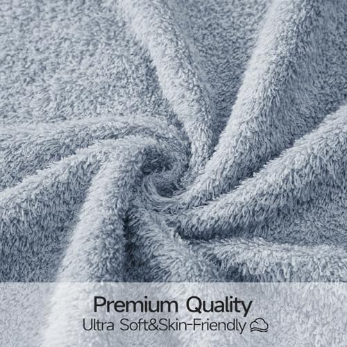 REDKISS 2-Pack Luxury Hand Towels, 16x32 Inch 450G 100% Cotton, Blue Quick-Dry Bathroom & Kitchen Towels, Super Soft and Highly Absorbent - color: Blue, size: hand towel set of 2