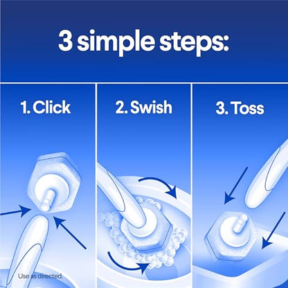 Clorox Scentiva ToiletWand Refills, Coconut and Waterlily, 10 Count | Disposable Toilet Brush Scrubbing Pads, Eliminates Hard Water and Lime Stains 2X Better than a Manual Brush