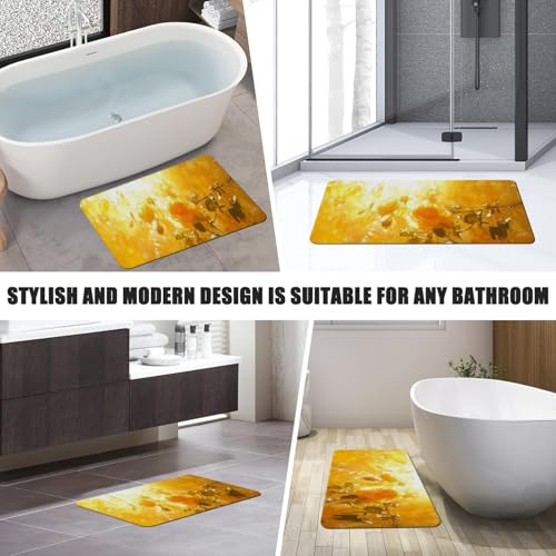 Bathroom Runner Mat Rugs Long,Dog Love Rose Valentines Picture Diatomite Stone Bath Mat Large Absorbent Diatomaceous Non Slip Fast Dry Bathroom Rugs 16x42in - color: Design19