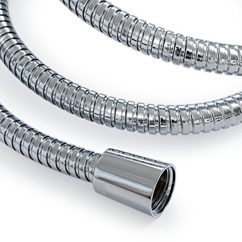 60-inch Shower Hose Replacement, 304 Stainless Steel Hand Held Shower Hose Chrome With Brass Fitting (60-inch, Chrome) - color: Chrome, size: 60inches