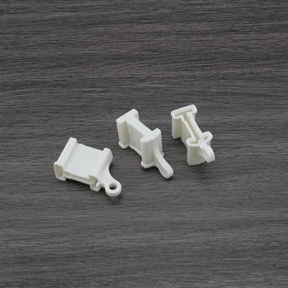 Create idea 8PCS White Curtain Rail End Stops Curtain Track Fittings End Caps for Bendable Curved Curtain Track Siding Ceiling Wall Mount Curtain Rail Ends Cap