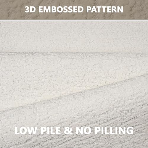 Bathroom Mat Quick Dry Low Profile Washable Bathroom Rugs | Non Slip Bath Rugs Ultra Thin Bath Mat Fit Under Door, Cream White, 17" × 32" - color: Cream, size: Medium(17"x 32")