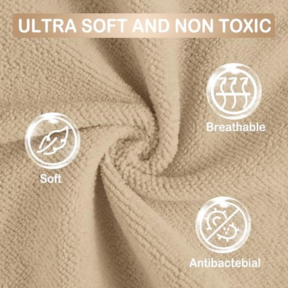 softan Baby Washcloths, 24Pack Baby Wash Cloths Extra Soft & Ultra Absorbent, Baby Towels Face Towel Unisex for Boys Girls Face & Body, Washclothes Gentle on Sensitive Skin, 9''x 9'' Bear - color: Bear