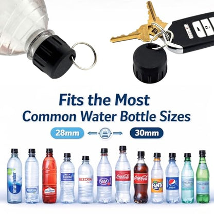 Portable Bidet for Toilet - 2-Pack with Keychain Travel Bidet Attachment Compatible with Most Bottles - Ultralight Personal Hygiene Sprayer for Camping, Hiking & Travel