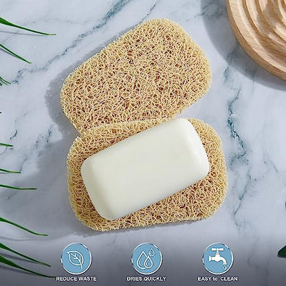 4pcs Soap Lifting Pad for Bar Soap,Beige Non-Slip Soap Saver Pads Self Draining Soap Bars Holder Pads for Kitchen Bathroom Travel Hotel Shower Cleaning Supplies - size: Beige