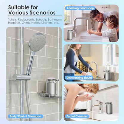 Automatic Soap Dispenser Touchless Foaming: Soap Dispenser Rechargeable for Bathroom - color: Silver1