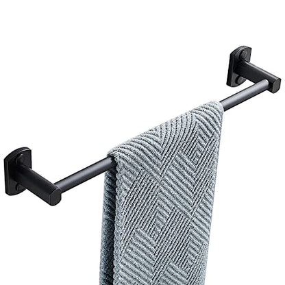 Black Towel Bar, Hand Towel Rack for Bathroom Wall Mounted Towel Hanger, Kitchen Bath Towel Holder, Toilet Towel Rod, 16 Inch - size: 16 Inch Single Bar