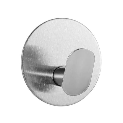 Adhesive Bathroom Towel Hooks Wall Heavy Duty Hanger for Hanging Waterproof | Stainless Steel, Drill-Free Shower Hooks for Hanging Towel Coat Robe Sticky Towel Holder for Wall Mount in Bathroom Kitchen - color: C- Brushed Nickel