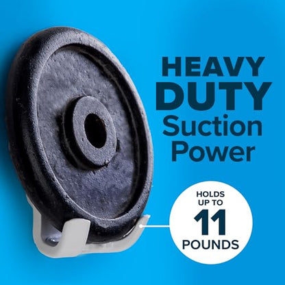 SlipX Solutions Power Lock Suction Cup Hook, Razor Holder & Phone Cradle (Perfect for Shower & Mirror, Holds 11 lbs, 2 Pack)