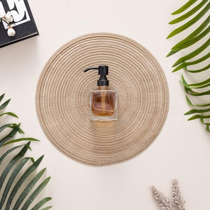 Square Bathroom Soap Dispenser Oil Rubbed Bronze, Glass Bottles with Stainless Steel Pump Retangle Cube Liquid Soap Dispenser Hand Kitchen with Waterproof Lables - color: Oil Rubbed Bronze