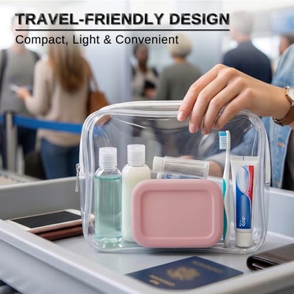 Leak Proof Silicone Travel Soap Case with Draining Tray - Bar Soap Holder for Travel, Gym & Camping - Mess-Free Portable Soap Container for Carry-on Bags (Light Pink) - color: Light Pink