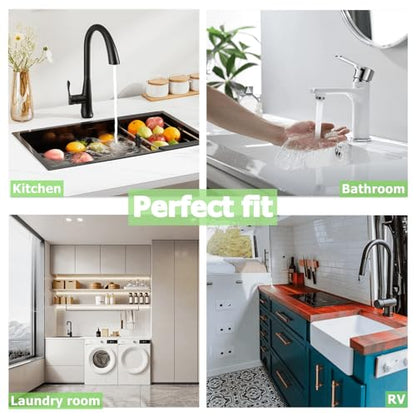 Silicone Draining Mat for Kitchen Sink, Sink Splash Guard, 9.6″ Faucet Mat + 9.8″ Kitchen Sink Soap Tray, Faucet Absorbent for Bathroom, Sink Protectors Behind Sink Water Catcher